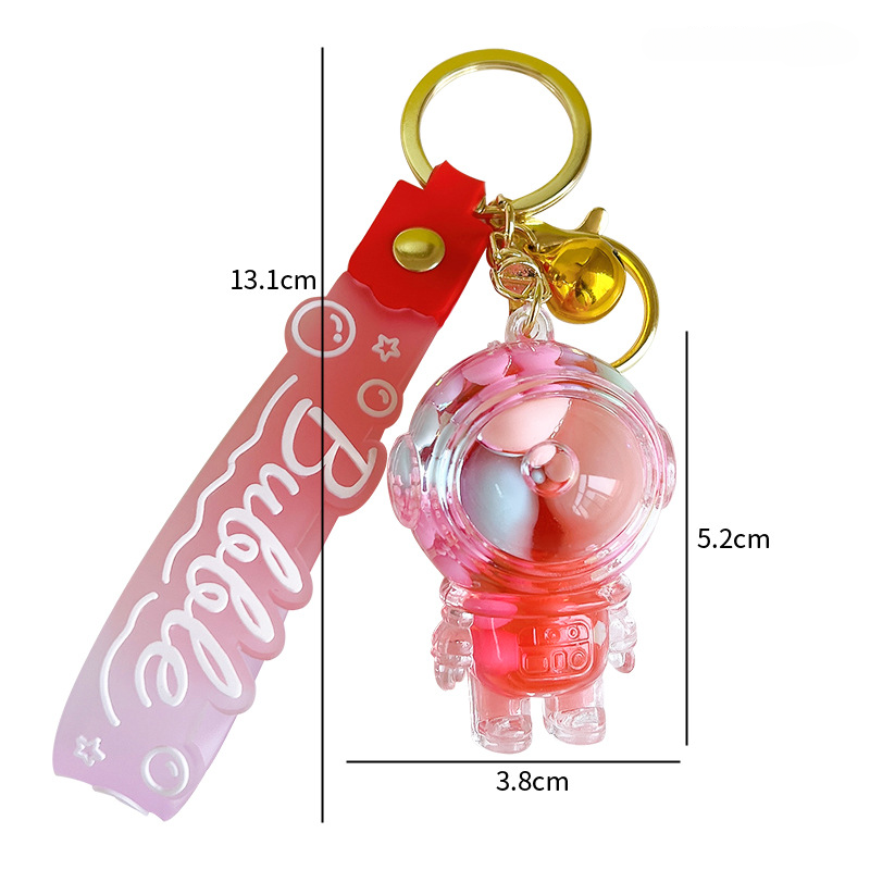 Wholesale Acrylic Astronaut Liquid Quicksand Key Chain
